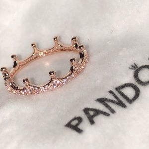 PANDORA Rose Charm Pink Enchanted Crown